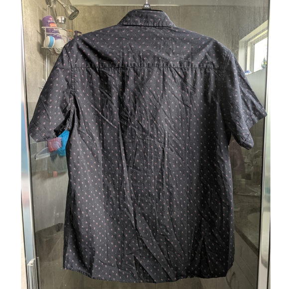 Men's Monument Black Slim Fit Button Down Shirt - Picture 2 of 5